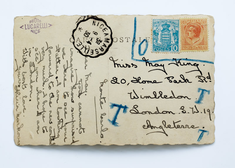 The postcard featured below is from Dame Alicia Markova to May